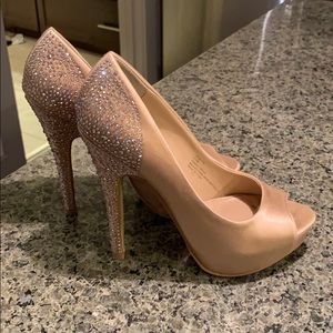 Steve Madden platform heels with embellishments